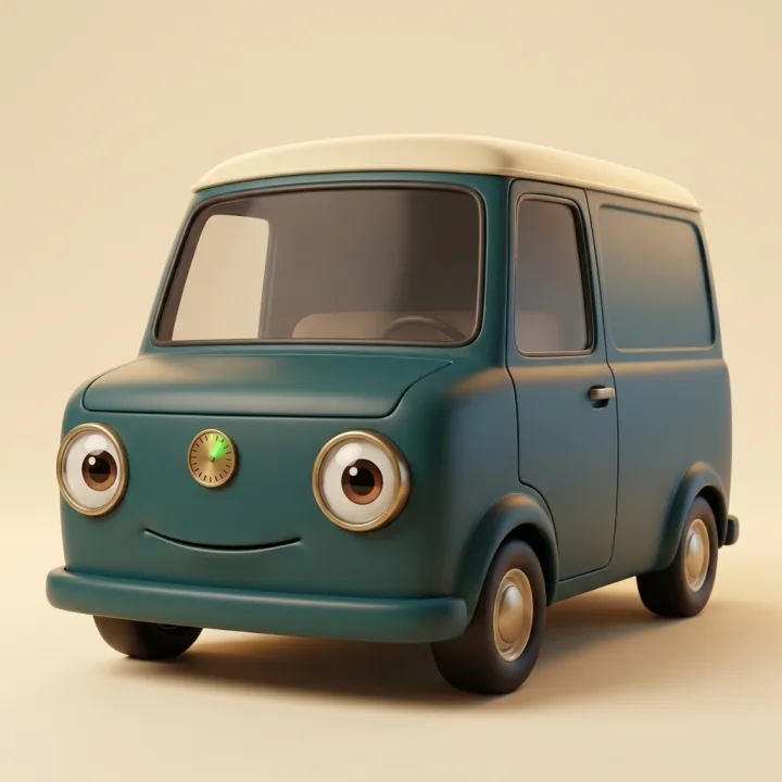 Van — the work van (drawn portrait)